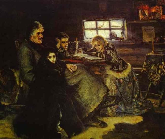 Vasily Surikov Menshikov in Berezov oil painting image